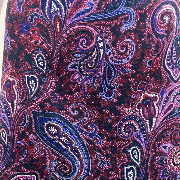 Talbots Paisley Pencil Skirt size 10 - Picture 8 of 11
